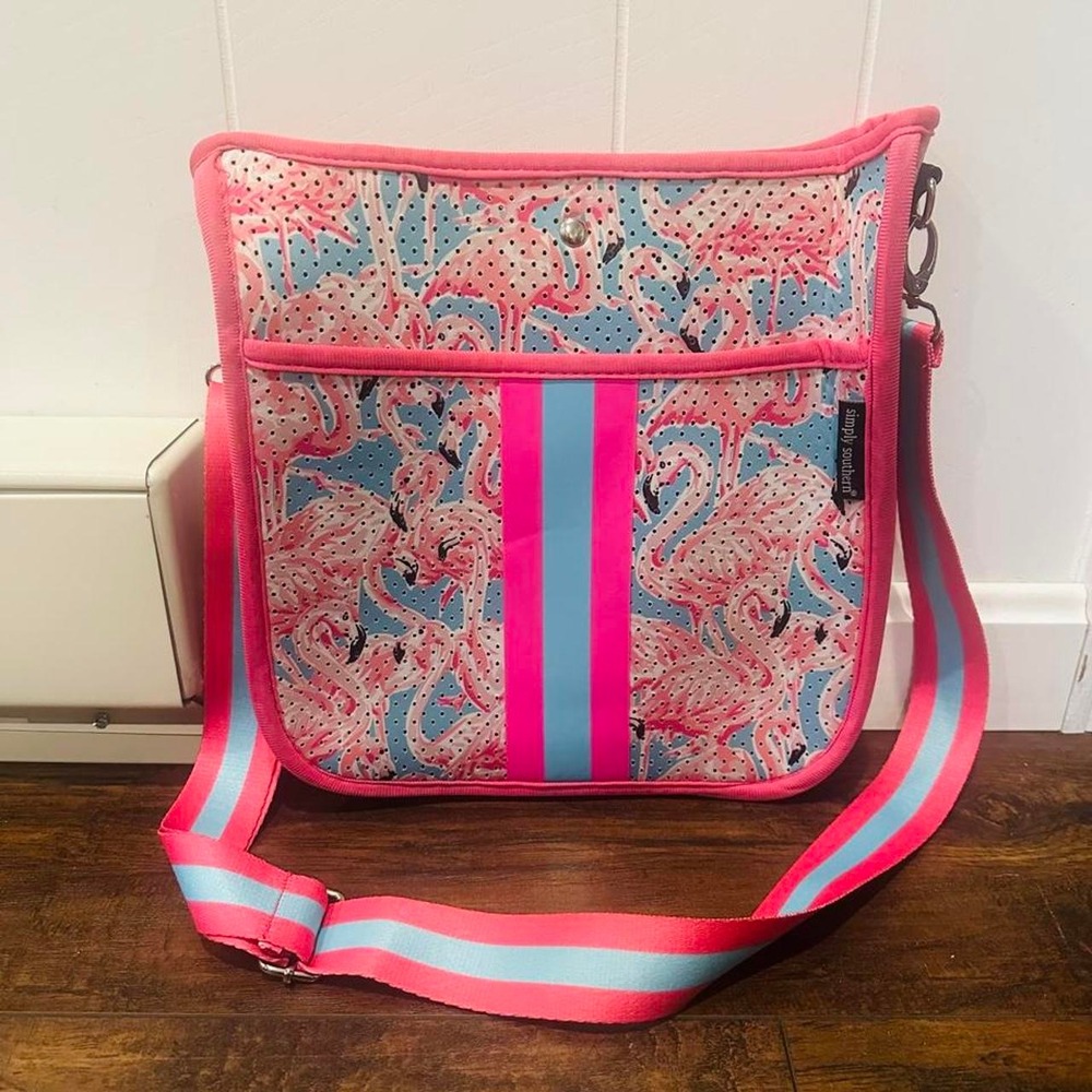 Simply southern flamingocross body bag